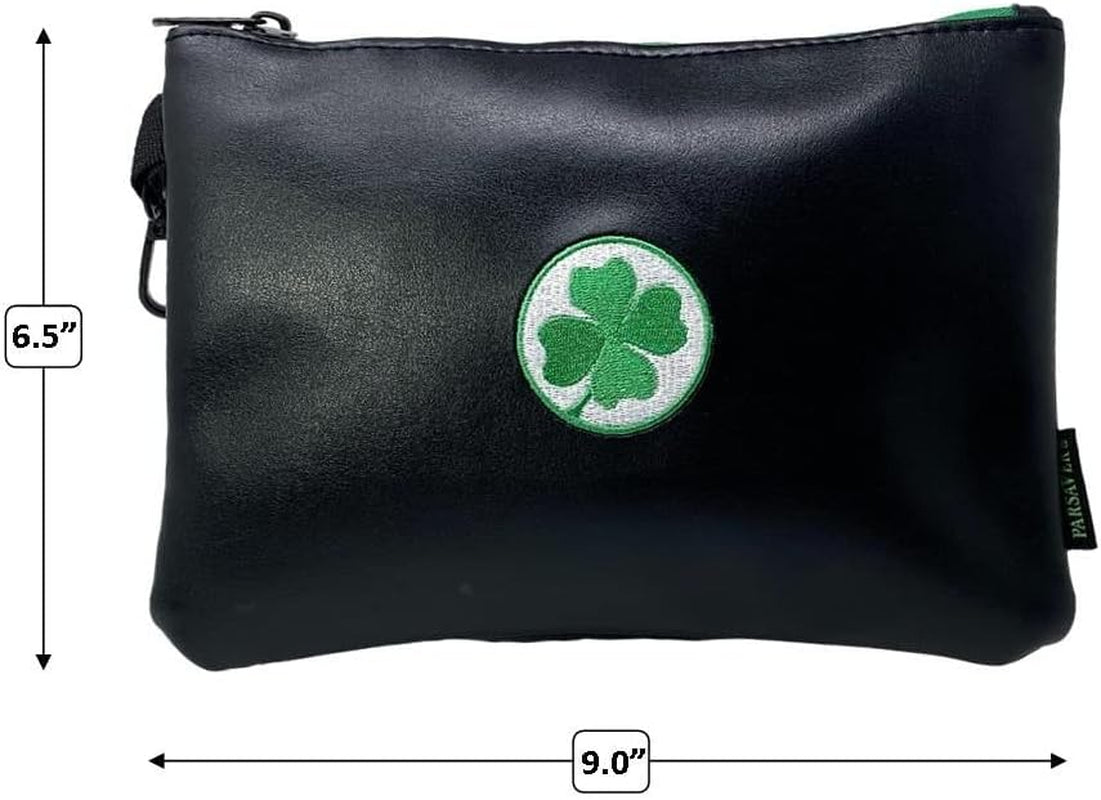 Players Clover Valuables Pouch - a Must Golf Accessories Bag - Safely Store Jewelry Phone - Phone Wallet Golf Pouch - Lucky Chip Golf Pouch