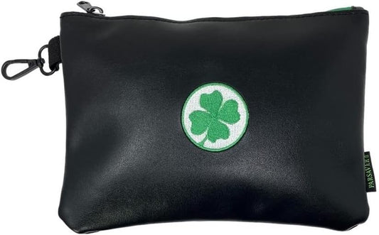 Players Clover Valuables Pouch - a Must Golf Accessories Bag - Safely Store Jewelry Phone - Phone Wallet Golf Pouch - Lucky Chip Golf Pouch