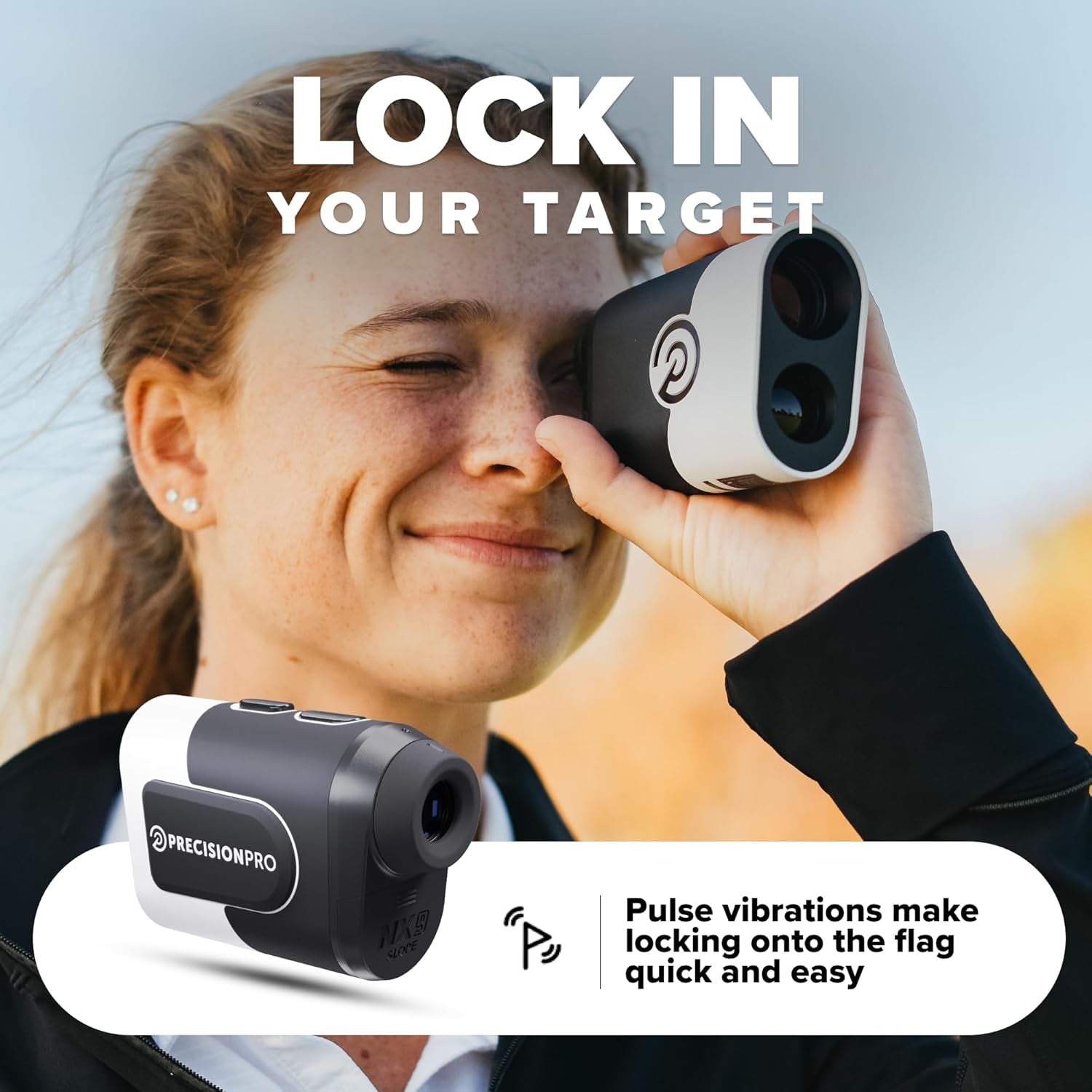 NX9 Golf Rangefinder with Slope Switch – 900 Yards Laser Range Finder, Flag Lock Vibration, 6X Magnification, Magnetic Cart Mount, Tournament Legal
