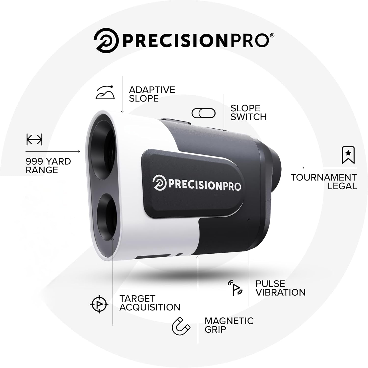 NX9 Golf Rangefinder with Slope Switch – 900 Yards Laser Range Finder, Flag Lock Vibration, 6X Magnification, Magnetic Cart Mount, Tournament Legal
