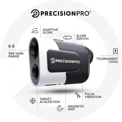 NX9 Golf Rangefinder with Slope Switch – 900 Yards Laser Range Finder, Flag Lock Vibration, 6X Magnification, Magnetic Cart Mount, Tournament Legal