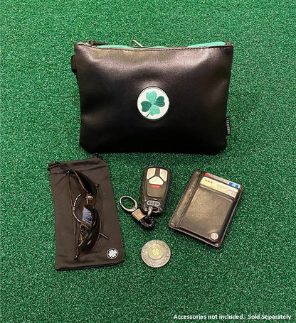 Players Clover Valuables Pouch - a Must Golf Accessories Bag - Safely Store Jewelry Phone - Phone Wallet Golf Pouch - Lucky Chip Golf Pouch